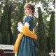 Surface Spell Nightingale and Rose Empire Style Long JSK(Limited Pre-Order/Deposit)